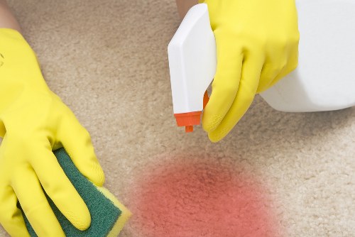 Professional upholstery cleaning service in a Merton living room