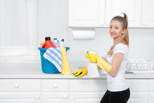 Maintenance of communal floors and high-touch surfaces in Merton