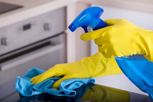 Deep cleaning a fabric sofa in Merton