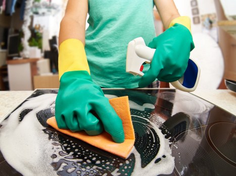 Professional oven cleaning visit in a Merton property kitchen