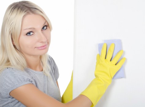Professional domestic cleaning tasks in a Merton property