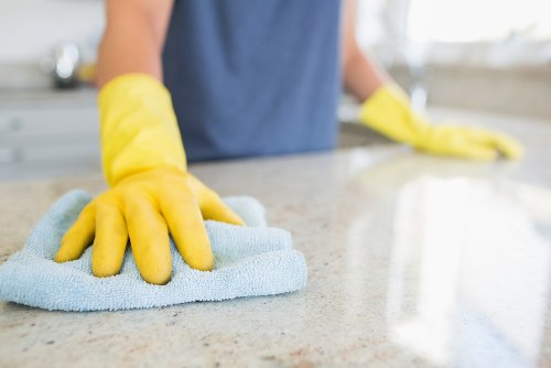 Detail cleaning of newly fitted surfaces after builders work